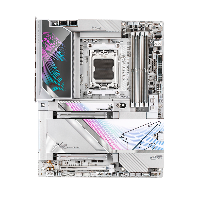 Placa madre Gigabyte X870E Aorus Master X3D Ice · AM5 · DDR5 · ATX