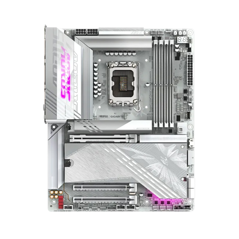Placa madre Gigabyte Z890 Aorus Elite X Ice · LGA 1851 · DDR5 · ATX