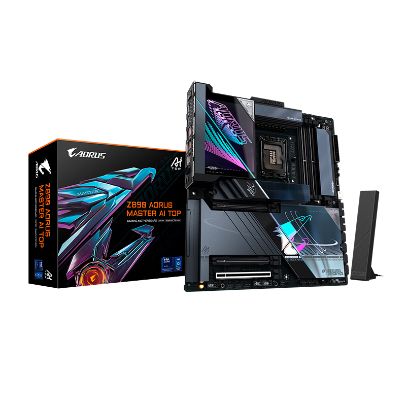 Placa madre Gigabyte Z890 Aorus Master AI Top · LGA 1851 · DDR5 · E-ATX