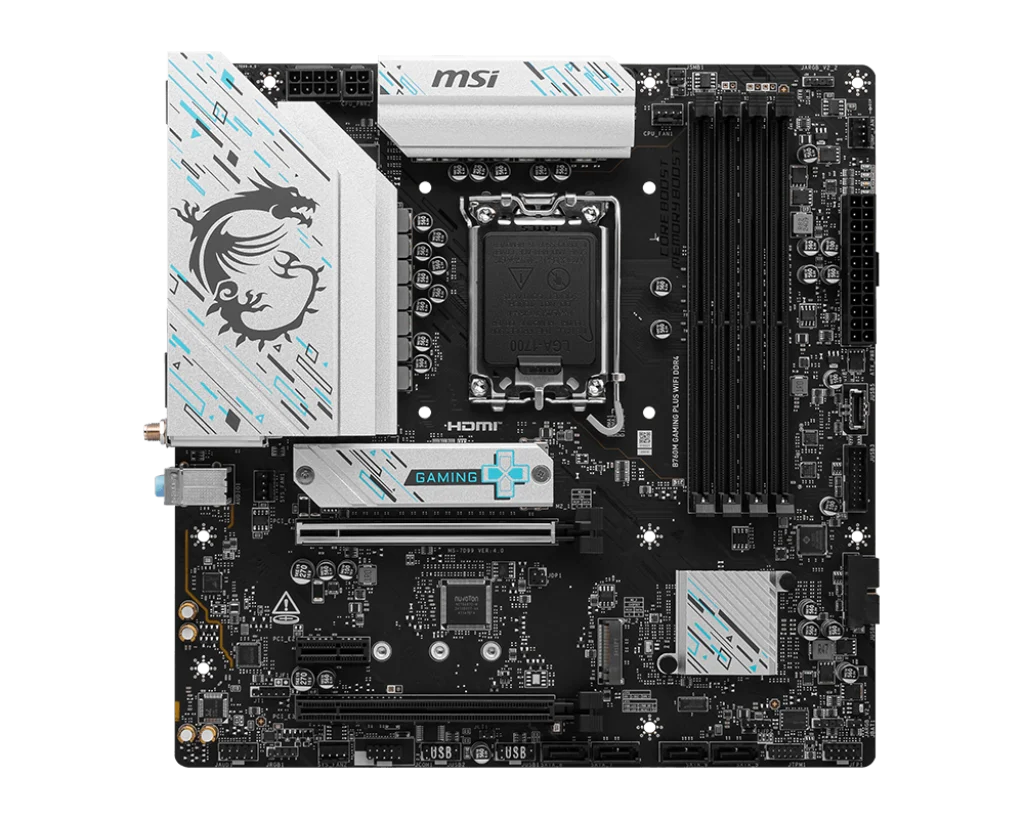 Placa madre MSI B760M Gaming Plus WiFi · DDR4