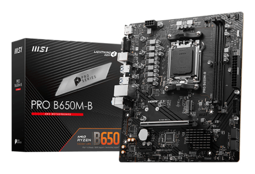 Placa madre MSI PRO B650M-B · AM5 · DDR5 · Micro ATX