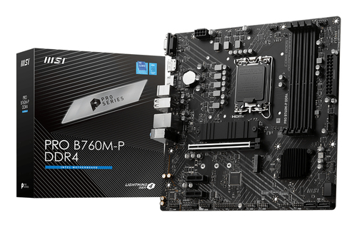 Placa madre MSI PRO B760M-P DDR4 · LGA1700 · Micro ATX