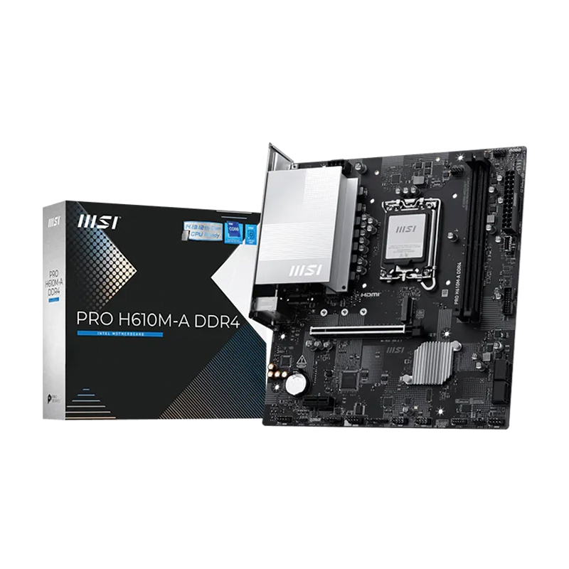 Placa madre MSI PRO H610M-A DDR4 · LGA1700 · mATX