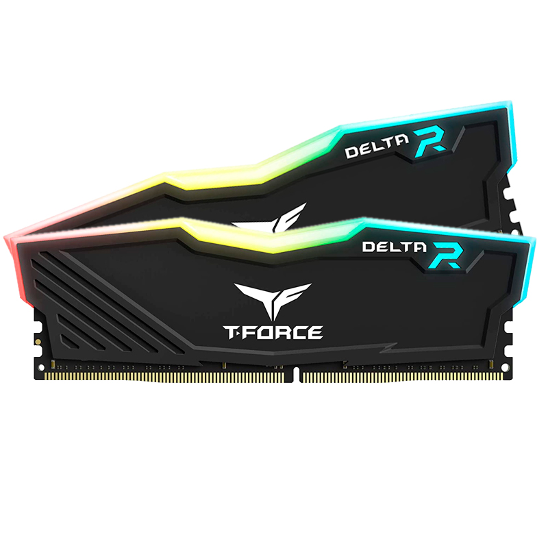 Memoria RAM TeamGroup T-Force Delta RGB · 16 GB (2x8 GB) DDR4 · 3600 MHz · negro