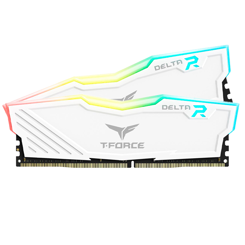 Memoria RAM TeamGroup T-Force Delta RGB · 16 GB (2x8 GB) DDR4 · 3600 MHz · blanco