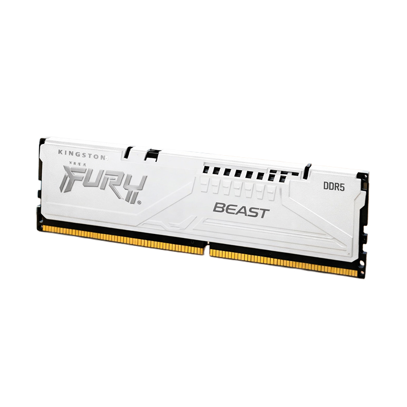 Memoria RAM Kingston Fury Beast · 16 GB · DDR5 5600 MT/s · CL36 · blanco