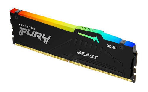 Memoria RAM Kingston Fury Beast RGB · 16 GB · DDR5 6000 MT/s · CL36