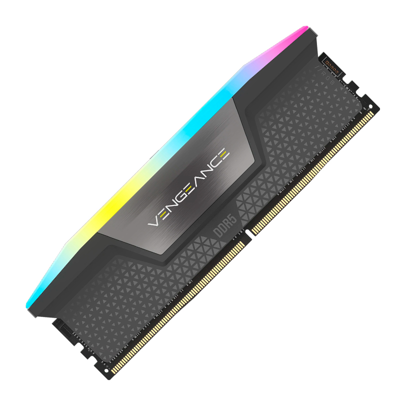 Memoria RAM Corsair Vengeance RGB · 16 GB · DDR5 6000 MT/s · CL38 · gris