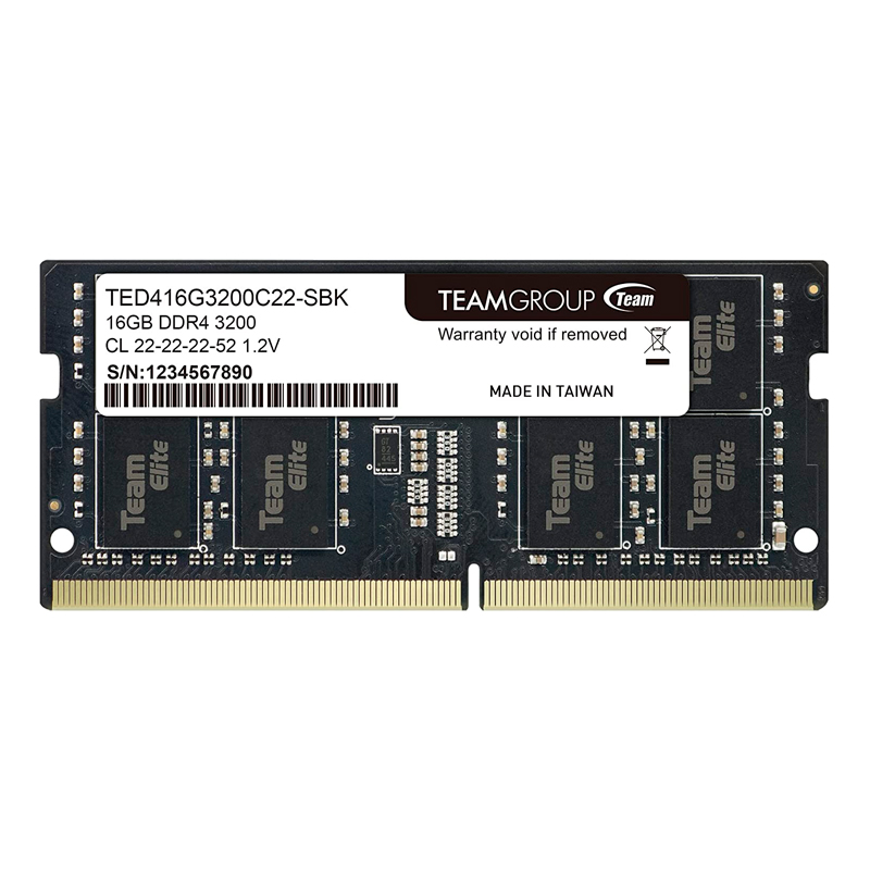 Memoria RAM SO-DIMM TeamGroup Elite · 16 GB DDR4 · 3200 MHz · CL22