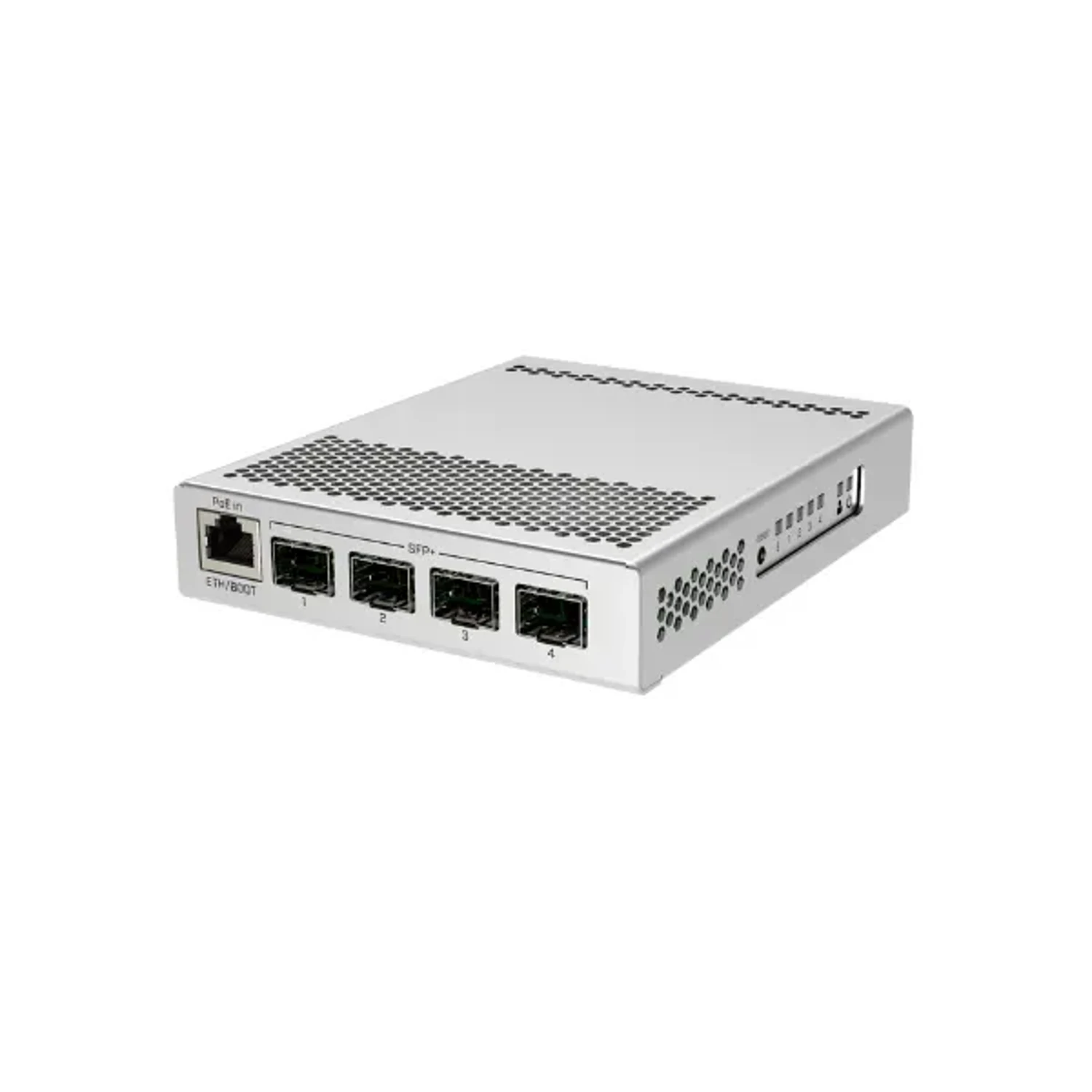 MEMORIA RAM: 512MB · CPU: 98DX3236 DE 800MHZ · ETHERNET: 1 PUERTO 10/100/1000 GIGABIT ETHERNET · BOTÓN DE REINICIO 4 PUERTOS SFP