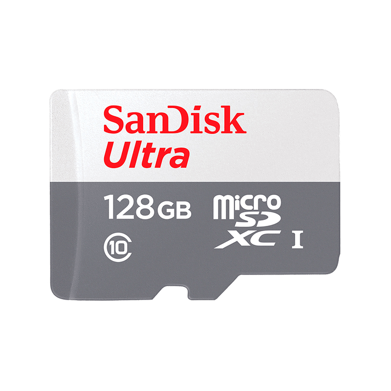 Tarjeta microSD SanDisk Ultra · 128 GB · UHS-I · Clase 10 · Con adaptador SD