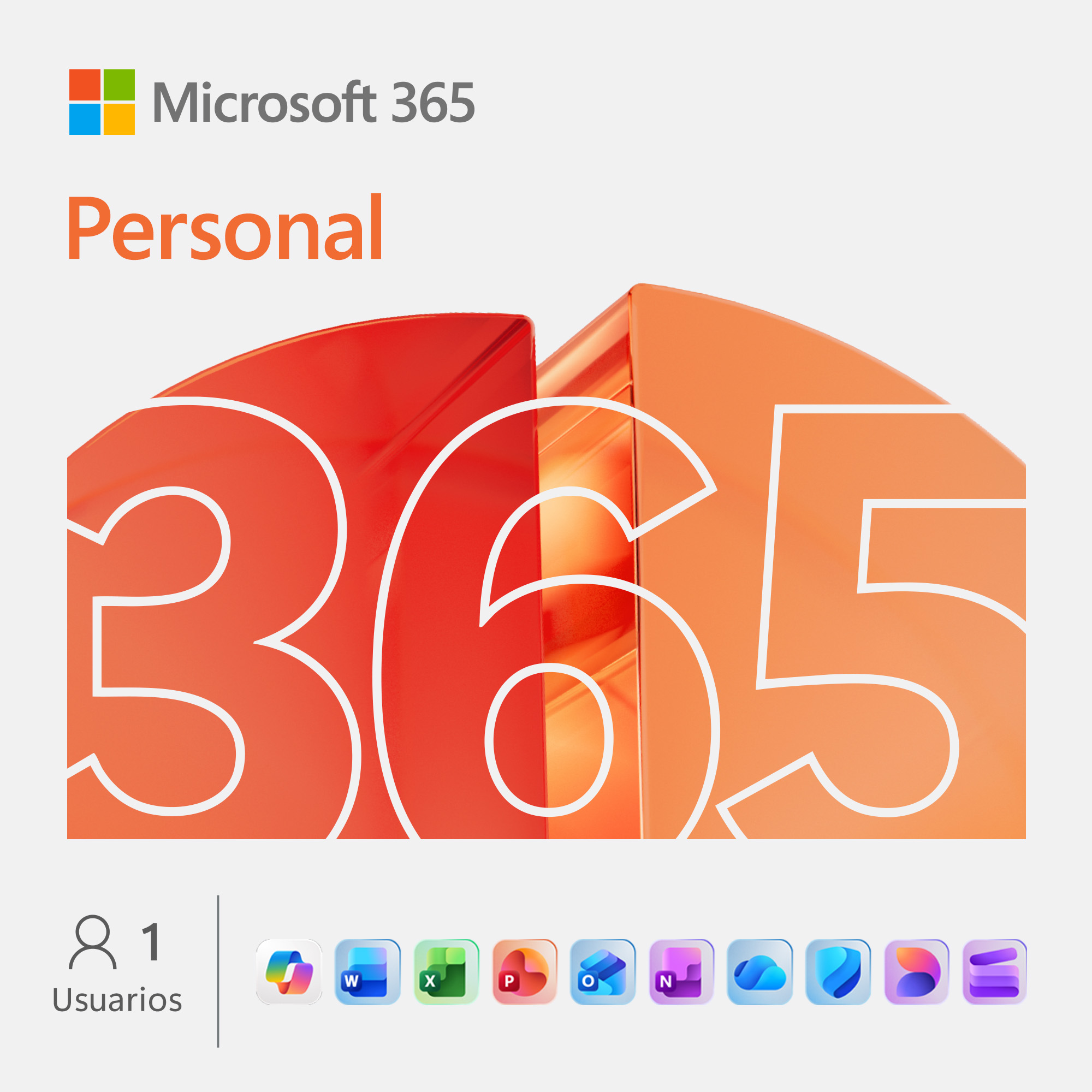 Microsoft 365 Personal · 1 usuario · 12 meses · ESD