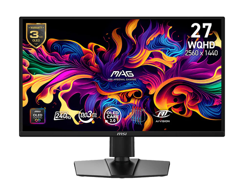 Monitor gamer MSI MAG 272QP QD-OLED X24 27