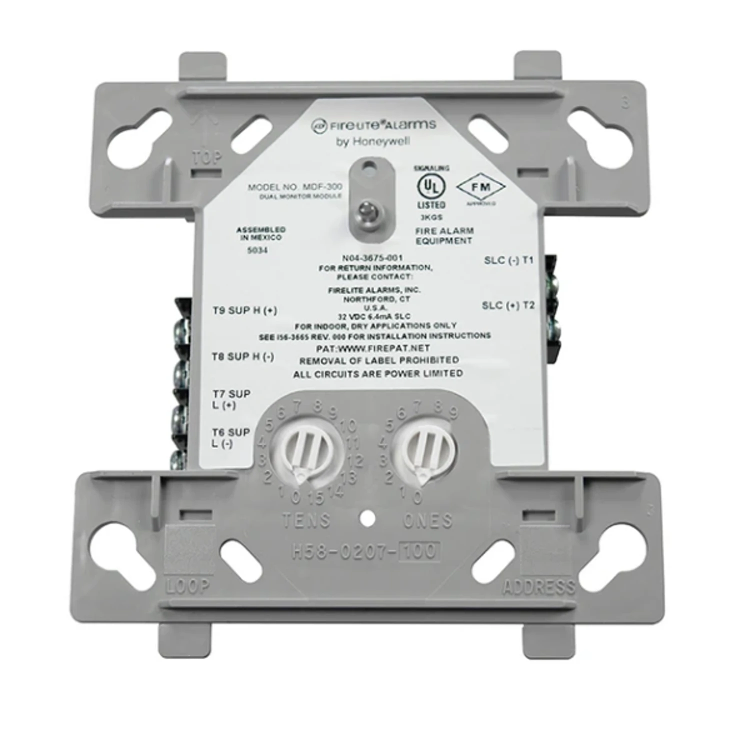 MODULO DE MONITOREO DE DOBLE ENTRADA COMPATIBLE CON PANELES ES-50XI, ES.200XI Y ES-1000XI