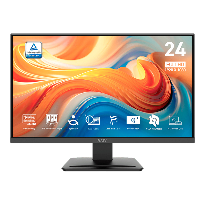 Monitor MSI PRO MP243L E14 23.8" · Full HD IPS · 144 Hz · 4 ms