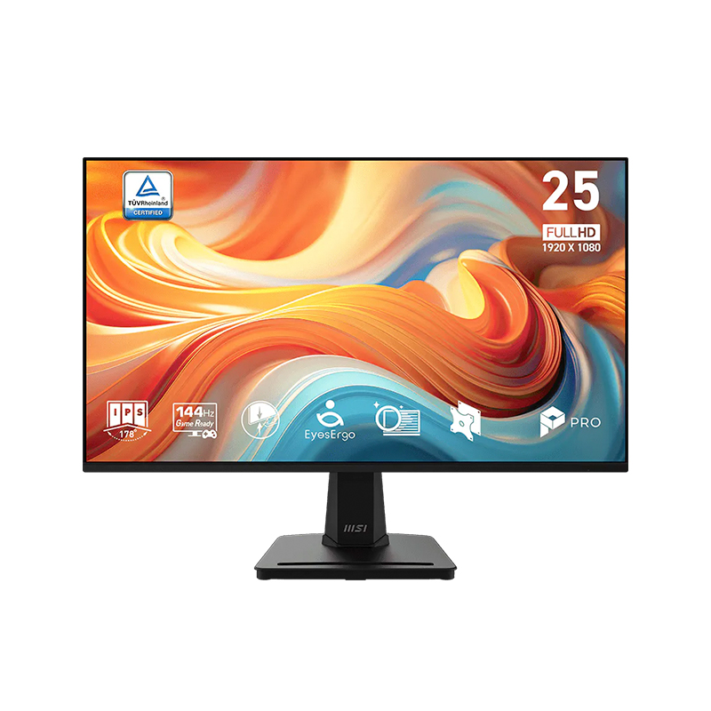 Monitor MSI PRO MP251 E14L 24.5" · Full HD IPS · 144 Hz · HDMI y VGA