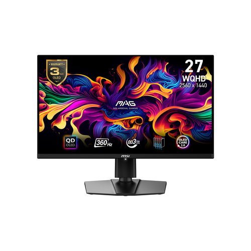 Monitor gamer MSI MAG 271QPX QD-OLED 26.5" · WQHD · 360 Hz · 0.03 ms