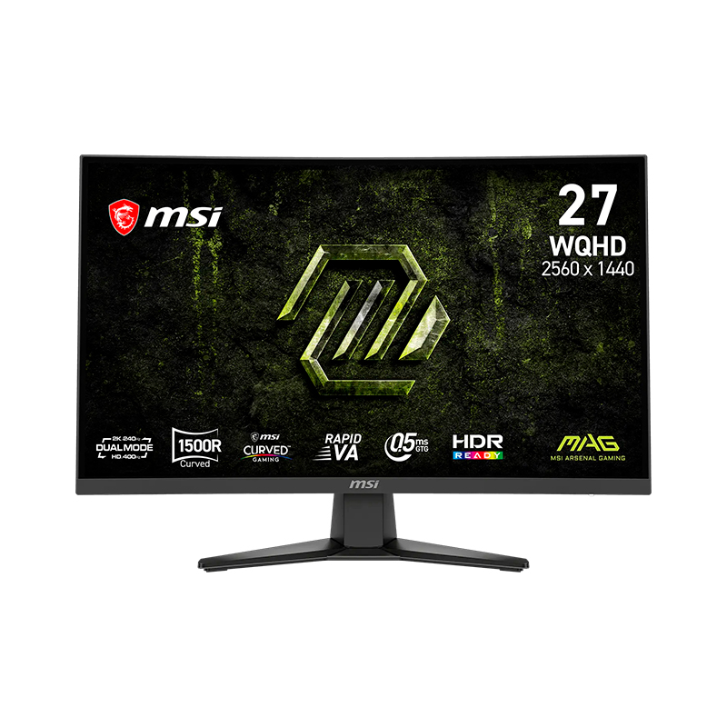 Monitor gamer curvo MSI MAG 275CQDF X24 27" · WQHD Rapid VA · 240 Hz