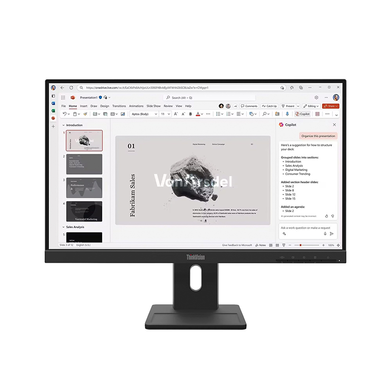 Monitor Lenovo ThinkVision E22-40 21.5" · Full HD IPS · 100 Hz · HDMI, DP y VGA
