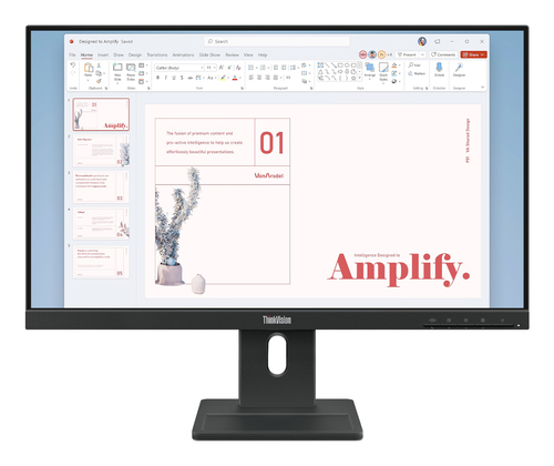 Monitor Lenovo ThinkVision E24-40 23.8" · Full HD IPS · 100 Hz · Parlantes