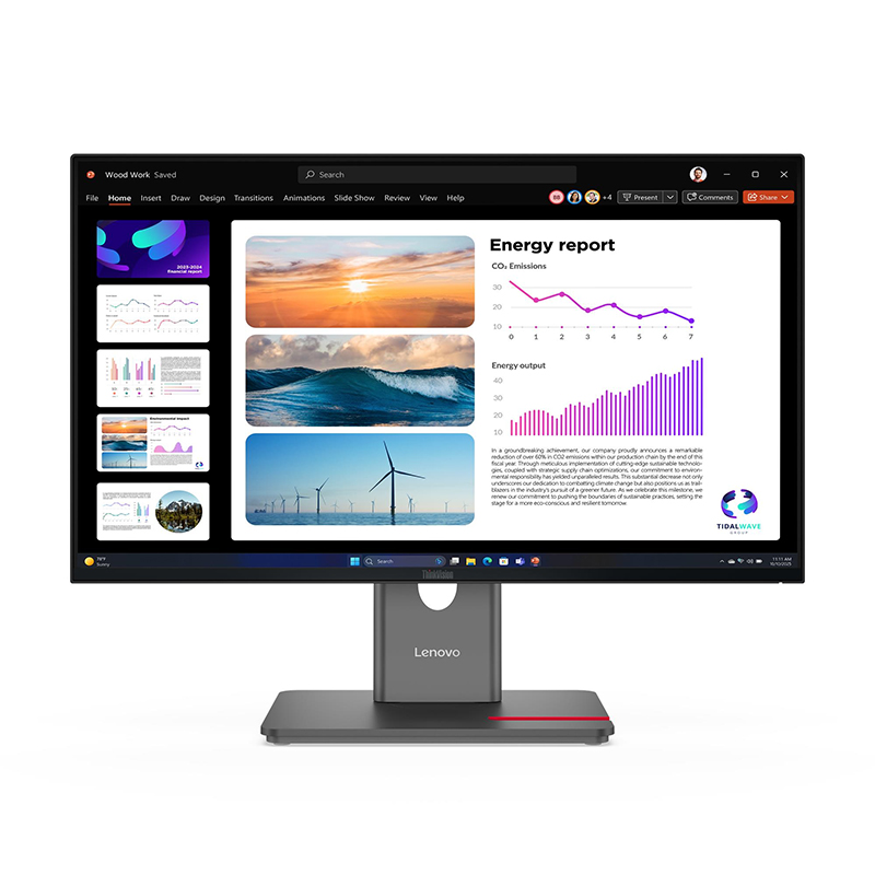 Monitor Lenovo ThinkVision P24q-40 23.8" · QHD IPS · 120 Hz · USB-C