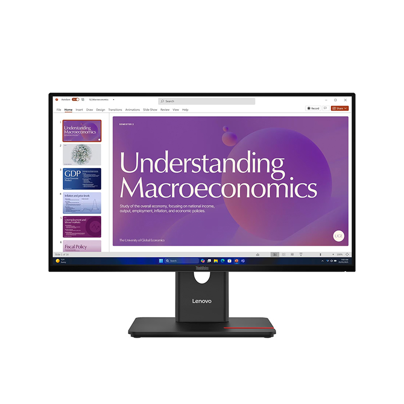 Monitor Lenovo ThinkVision T24d-40 23.8" · Full HD IPS · 120 Hz · HDMI y DP