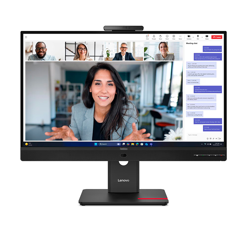 Monitor Lenovo ThinkVision T27qd-4v 27" · QHD IPS · Cámara web · USB-C