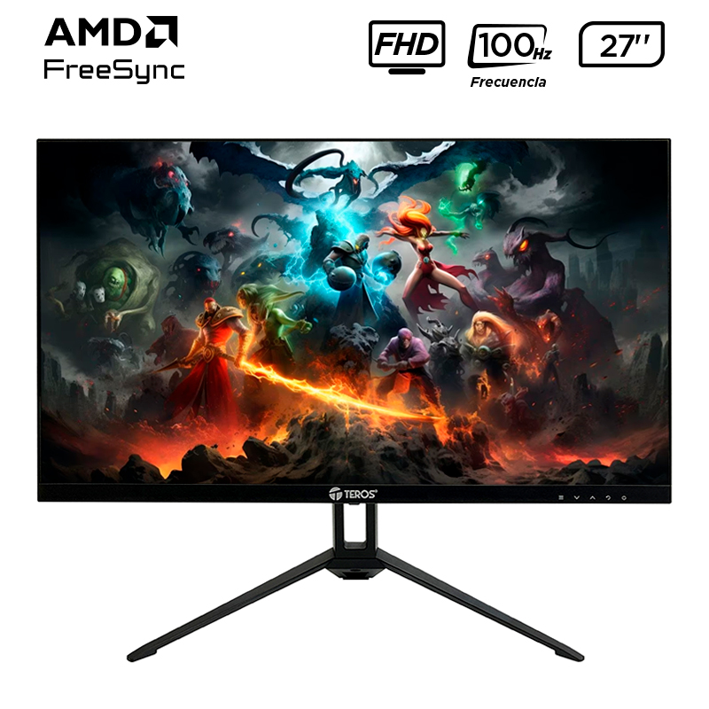 Monitor Teros TE-2712S 27" · Full HD IPS · 100 Hz · 1 ms