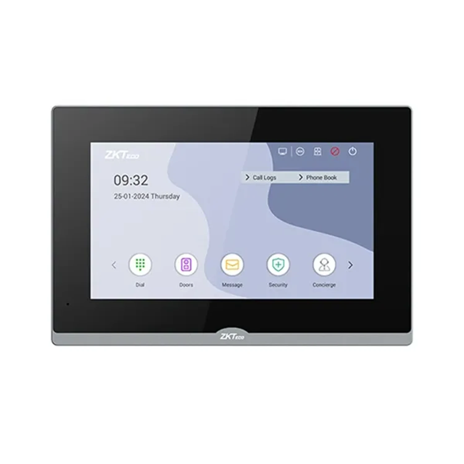 MONITOR WIFI DE VIDEO PORTERO ZK 7 PULGADAS COMPATIBLE CON VEX-B25L- VE01-B24L-W - NO INCLUYE FUENTE