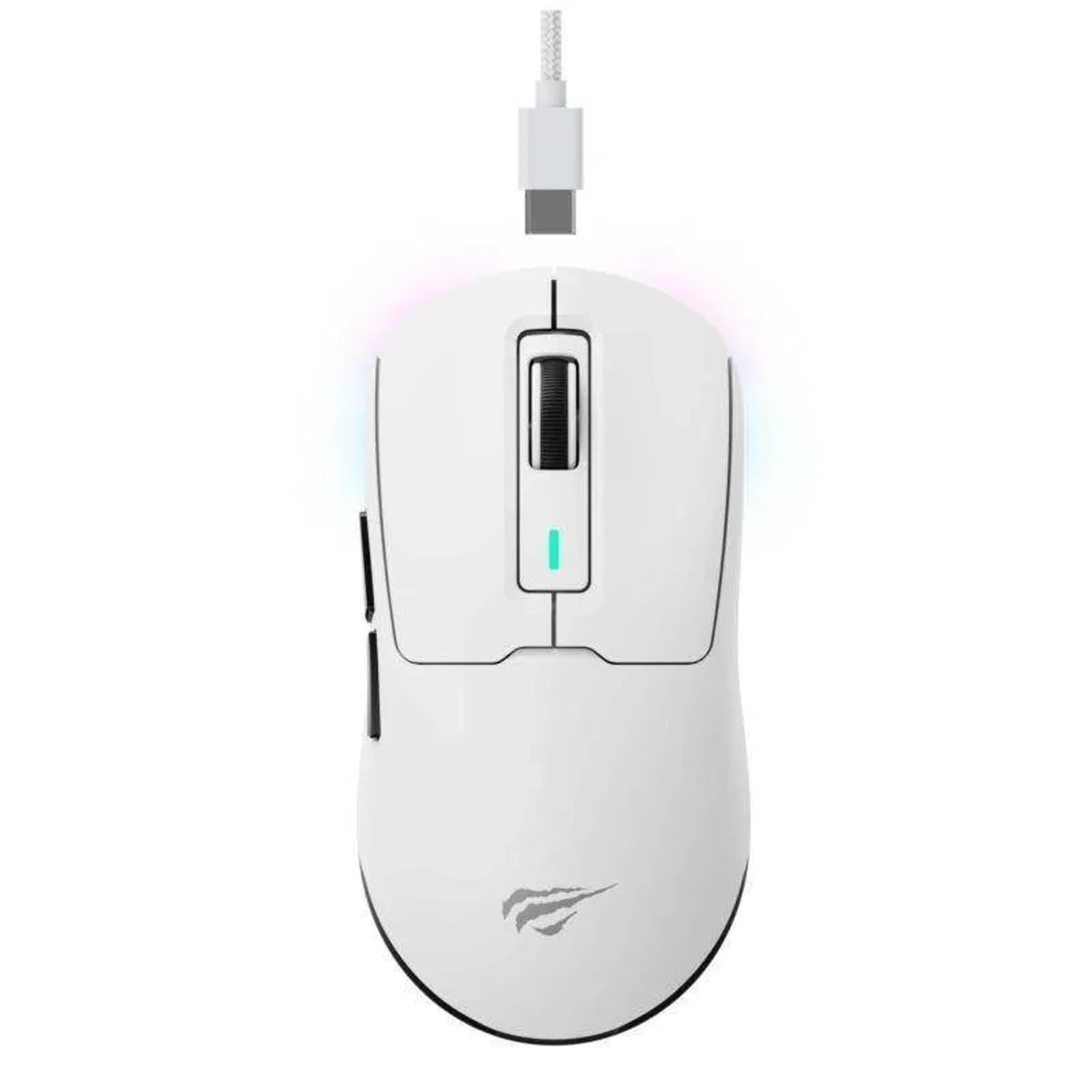 MOUSE GAMER RGB - USB - 2.4 GHZ - BT 5.1 - CABLE USB - 6 BOTONES - 1000-2000-3000-5000-10000-16000 DPI - PN INTERNAL MS969WB