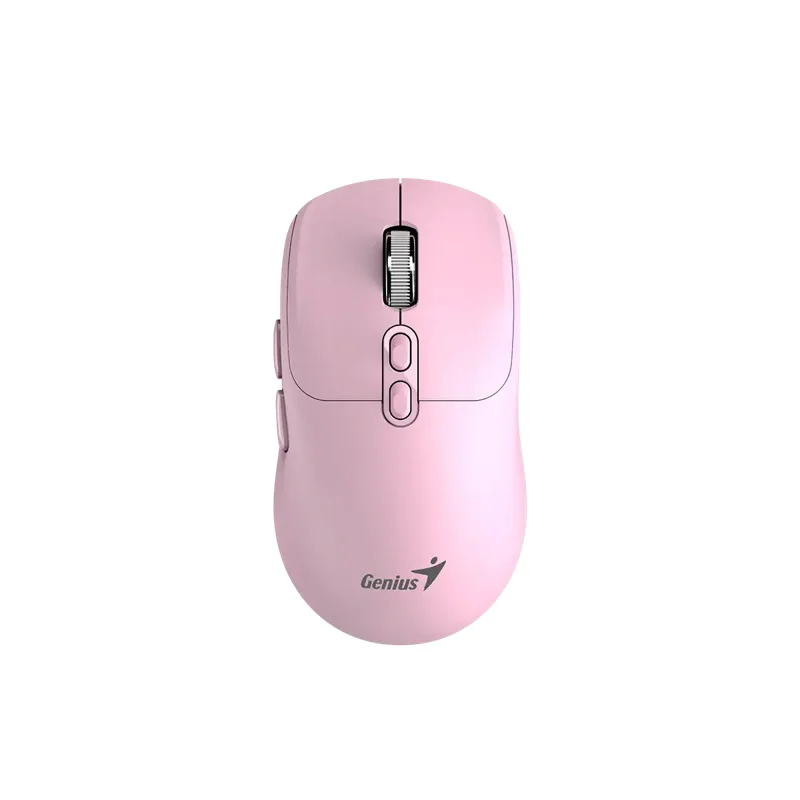 Mouse Genius dual inalámbrico/Bluetooth NX-8080S Bluetooth AI Copilot 7-BOT silencioso · Rosado