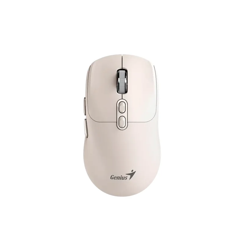 Mouse Genius dual inalámbrico/Bluetooth NX-8080S Bluetooth AI Copilot 7-BOT silencioso · Milk tea