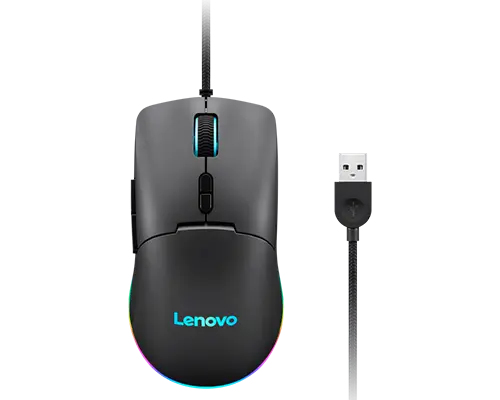 Mouse gamer Lenovo M210 RGB · USB · Hasta 8000 DPI