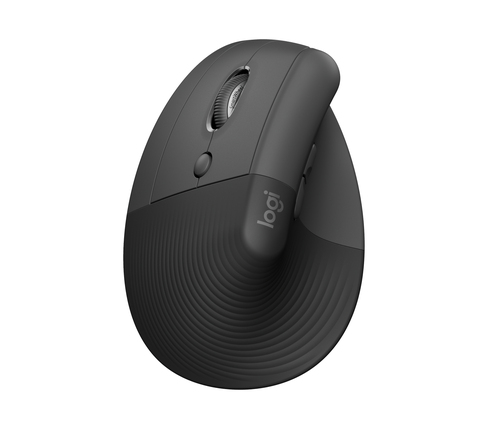 Mouse Logitech Lift vertical ergonómico zurdo inalámbrico/Bluetooth · Negro
