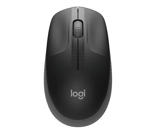 Mouse Logitech M190 inalámbrico tamaño completo · Carbón
