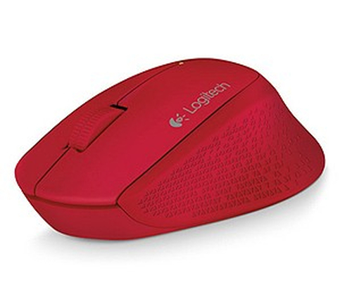 Mouse Logitech M280 inalámbrico · Rojo