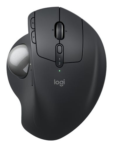 Mouse Logitech MX Ergo S Advanced Trackball inalámbrico Bolt/Bluetooth USB-C · Negro