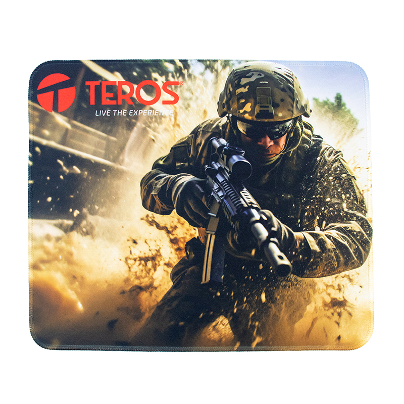 Mouse pad Teros TE-3018S · Diseño impreso · Base antideslizante