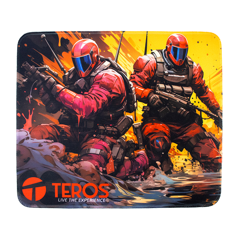 Mouse pad Teros TE-3019S · Diseño impreso · Base antideslizante