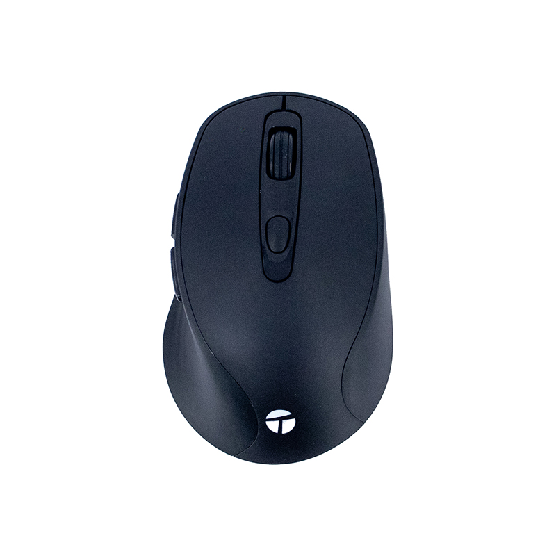 Mouse inalámbrico Teros TE-1228S · 1600 DPI · 2.4 GHz y Bluetooth · Negro