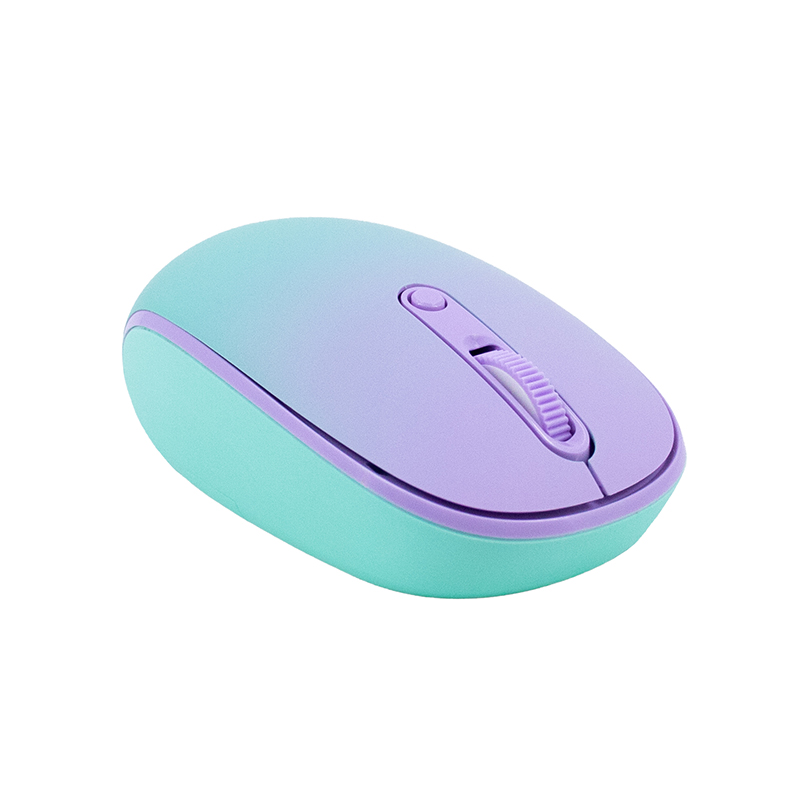 Mouse inalámbrico Teros TE-1239S · 1600 DPI · 2.4 GHz y Bluetooth · Morado