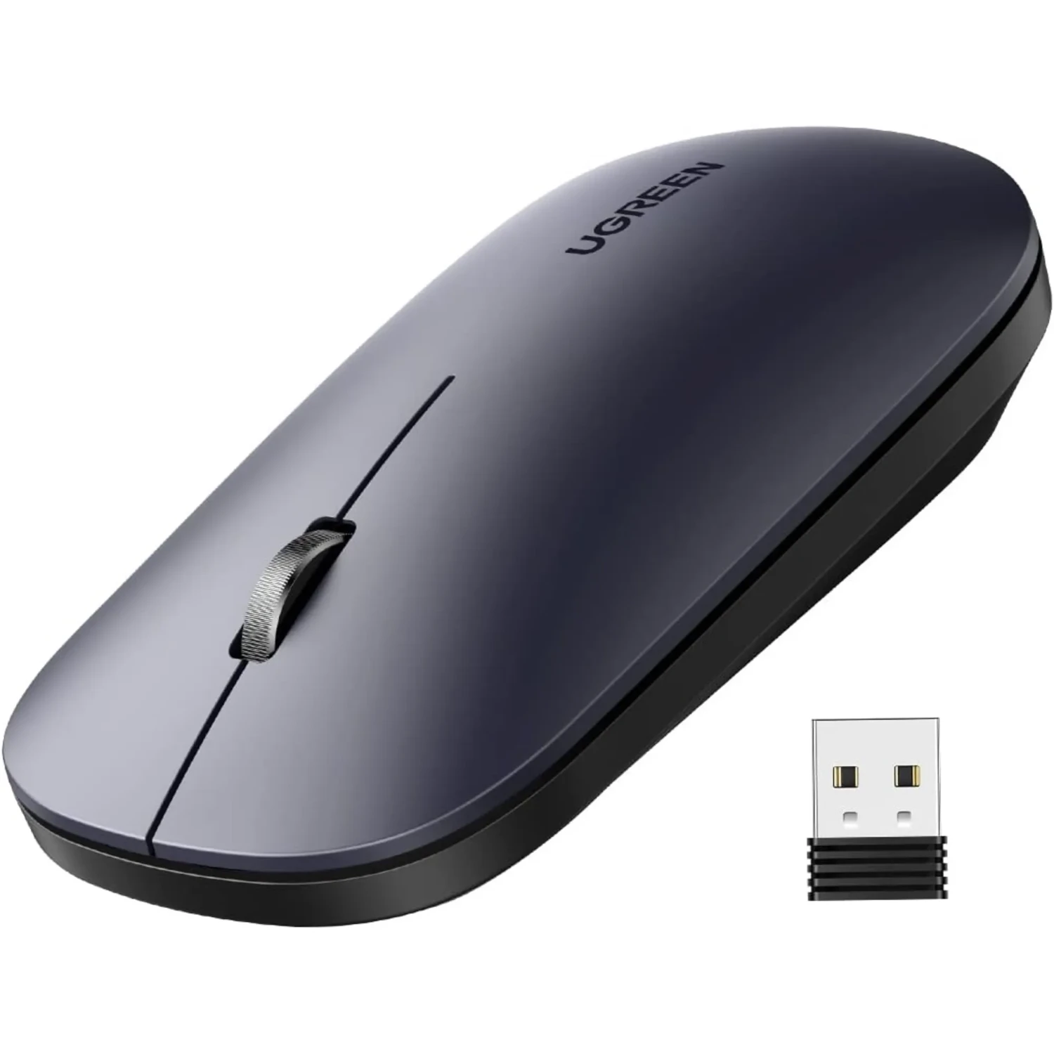 MU001 - MOUSE INALAMBRICO NEGRO- 4000 DPI - PN INTERNAL MU001 (90372)