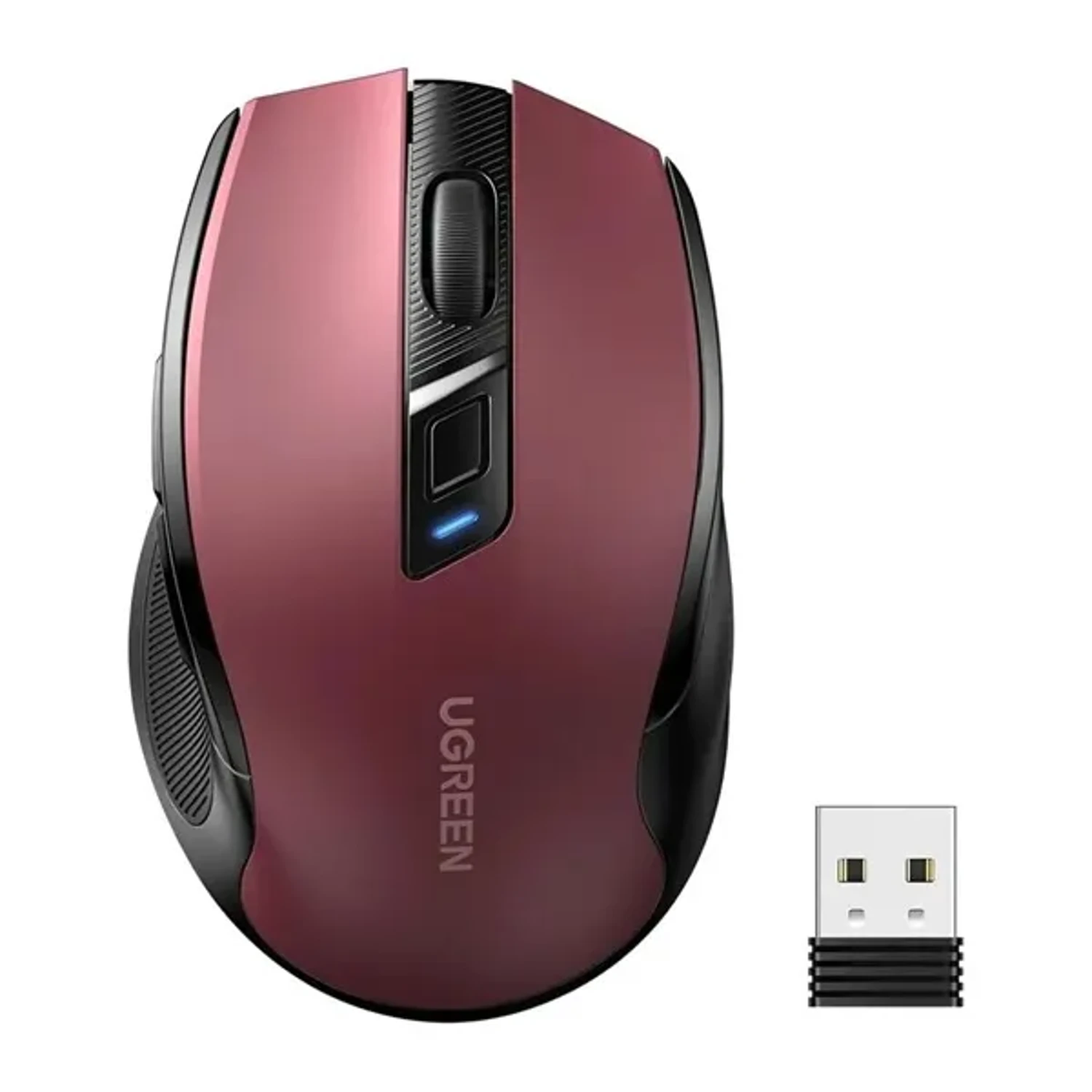 MU006 - MOUSE ERGONOMICO - INALAMBRICO ROJO - 2.4 GHZ- & BLUETOOH - 4000 DPI - PN INTERNAL MU006 (25752)