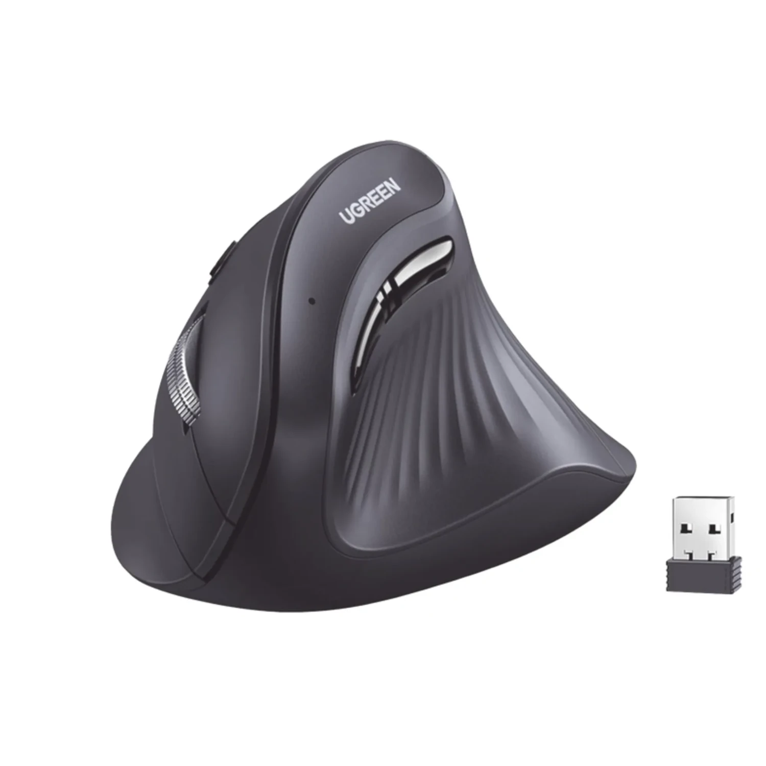 MU008 - MOUSE WIRELESS VERTICAL - 2.4 GHZ.- BT 5.0 - DISTANCIA 10 MTS - 1000-1600-2000-4000 DPI - PN INTERNAL 25444