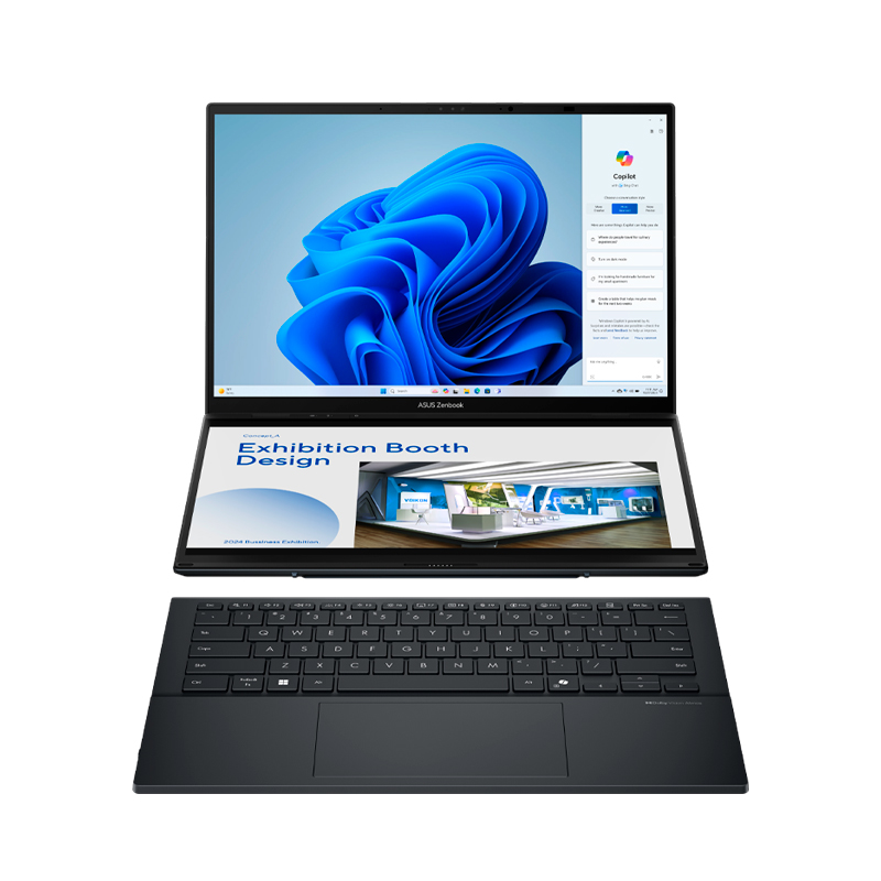 Laptop ASUS Zenbook Duo UX8406CA 14" · Core Ultra 9 285H · 16 GB RAM · SSD 512 GB · OLED táctil