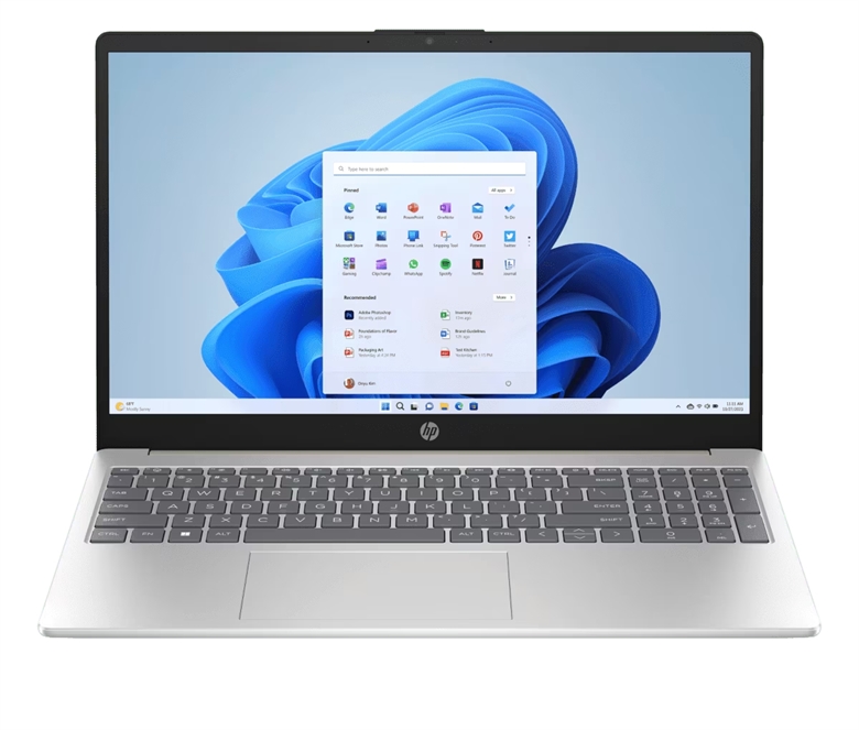 Laptop HP 15 · Ryzen 5 7520U · 16 GB RAM · SSD 512 GB · Windows 11 Home