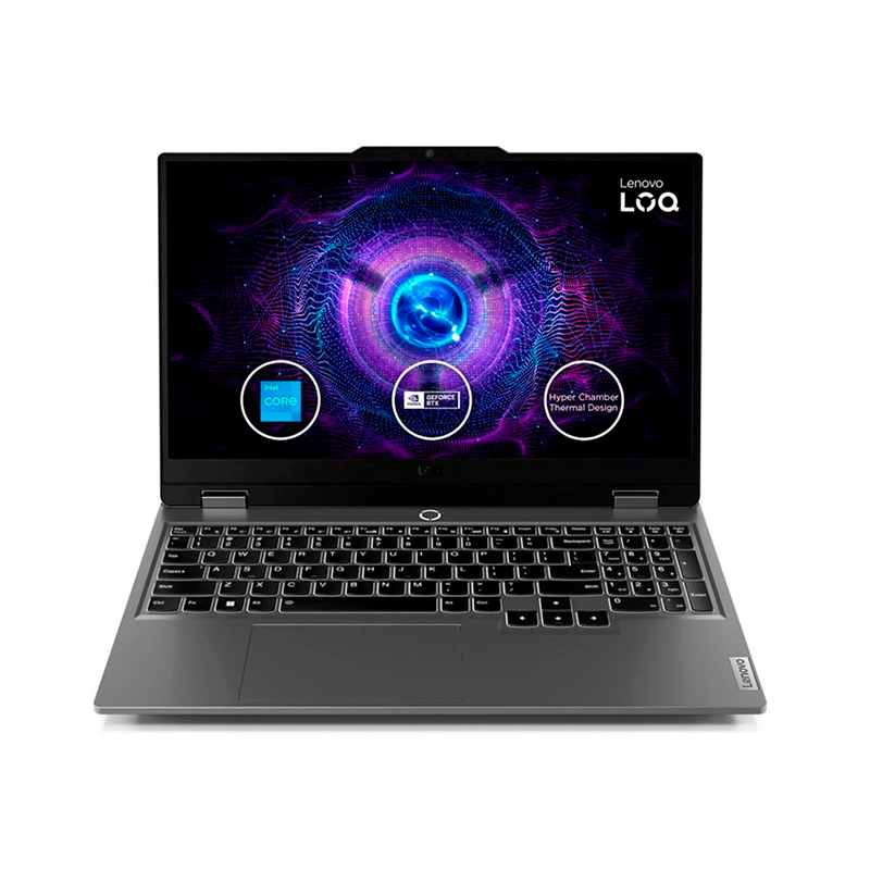 Laptop gamer Lenovo LOQ 15 · Core i7-13700HX · 16 GB RAM · 512 GB · RTX 5050 · Sin sistema operativo