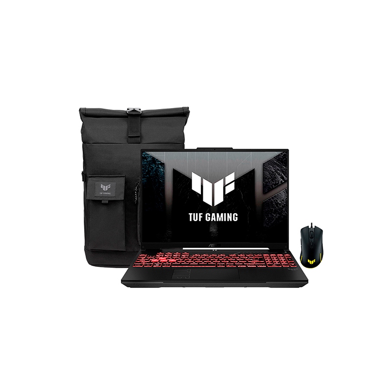 Laptop gamer ASUS TUF Gaming F16 FX607VJR 16" · Core 7 230H · 16 GB RAM · SSD 512 GB · RTX 3050