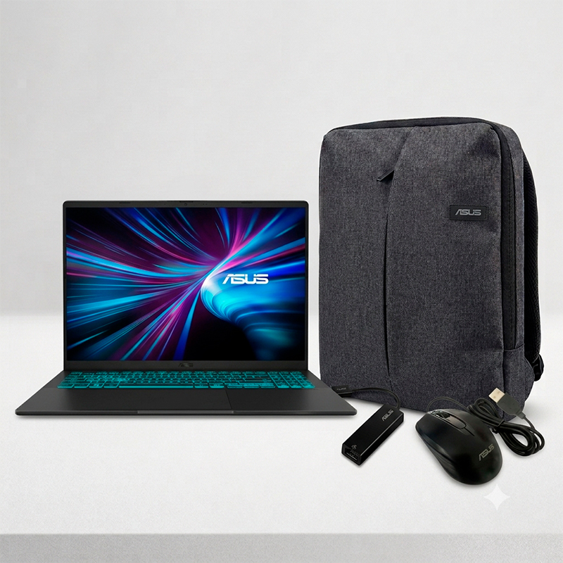 Laptop gamer ASUS V16 V3607VJ 16" · Core 7 240H · 8 GB RAM · SSD 512 GB · RTX 3050 6 GB · FreeDOS