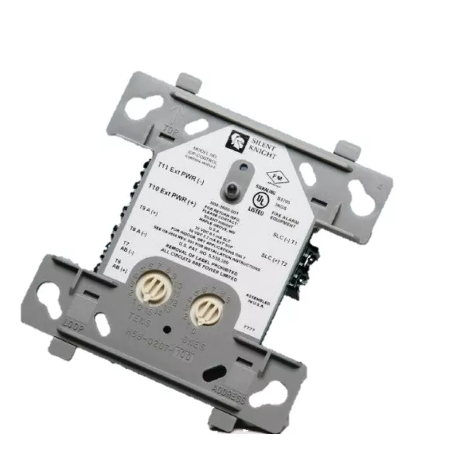 OUTLET - SILENT KNIGHT - MODULO DE NOTIFICACION, MODULO DIRECCIONABLE DE UNA SALIDA DE NOTIFICACIÓN. - LED DE ESTADO, VERDE EN ESTADO NORMAL Y ROJO EN ALARMA.
